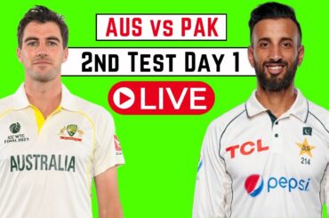 AUS vs PAK 2nd Test Live | Australia vs Pakistan Live | LIVE Cricket Match Today
