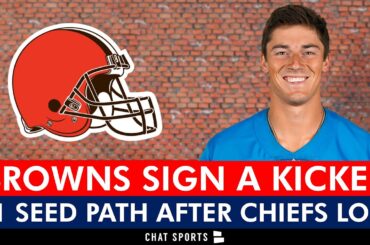 Browns News 🚨 Cleveland Signs A Kicker Amid Dustin Hopkins Injury + #1 Seed Path & Playoff Picture