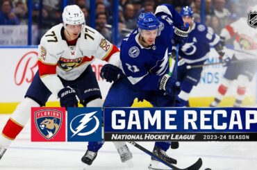 Panthers @ Lightning 12/27 | NHL Highlights 2023