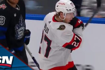 Senators' Parker Kelly Capitalizes On A Misplay From William Nylander To Pot Home A Shorty