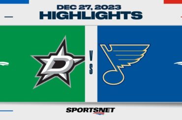 NHL Highlights | Stars vs. Blues - December 27, 2023