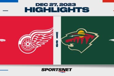 NHL Highlights | Red Wings vs. Wild - December 27, 2023