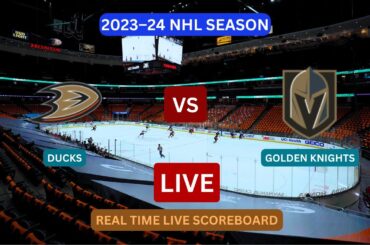 Vegas Golden Knights Vs Anaheim Ducks LIVE Score UPDATE Today Hockey NHL Season Match Dec 27 2023