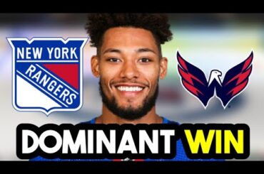 New York Rangers GET A BIG WIN Against Washington Capitals!