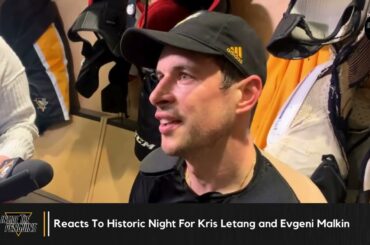 Sidney Crosby Reacts To Historic Night For Penguins Teammates