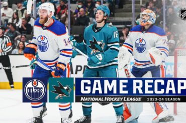 Oilers @ Sharks 12/28 | NHL Highlights 2023