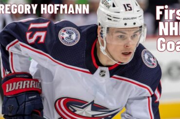 Gregory Hofmann #15 (Columbus Blue Jackets) first NHL goal Oct 25, 2021