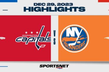 NHL Highlights | Capitals vs. Islanders - December 29, 2023