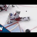 Rangers' Jonathan Quick Robs Panthers' Eetu Luostarinen With Sprawling Back Leg Save