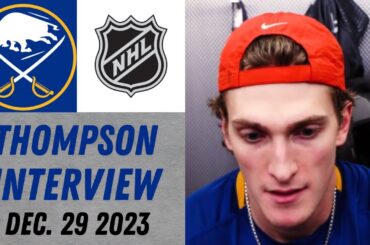 Tage Thompson After Practice Interview (12/29/2023)