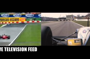 Senna crash - Split screen comparison.