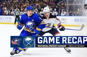 Blue Jackets @ Sabres 12/30 | NHL Highlights 2023