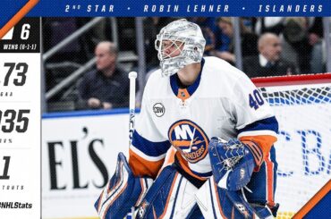 Robin Lehner awarded the Second Star of the Month