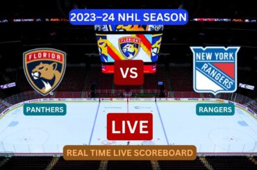 Florida Panthers Vs New York Rangers LIVE Score UPDATE Today Hockey 2023-24 NHL Season Dec 29 2023