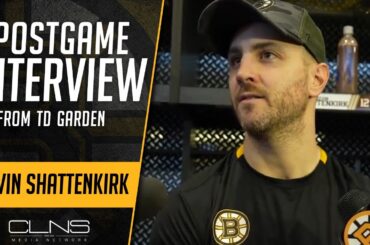 Kevin Shattenkirk REACTS to 2 Goal Game in Bruins Win vs Devils | Postgame Interview