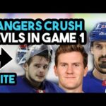 New York Rangers Crush New Jersey Devils In Game 1 Of The 2023 NHL Playoffs | Game Recap & Analysis