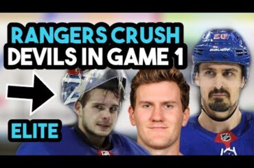 New York Rangers Crush New Jersey Devils In Game 1 Of The 2023 NHL Playoffs | Game Recap & Analysis