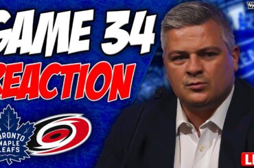 Maple Leafs vs Carolina Hurricanes LIVE POST GAME | Game 34 REACTION