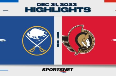 NHL Highlights | Sabres vs. Senators - December 31, 2023