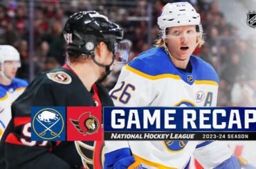 Sabres @ Senators 12/31 | NHL Highlights 2023