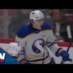 Tage Thompson Hunts Down The Puck For A Sweet Steal And Score