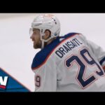 Leon Draisaitl Blasts A One-Time Rocket From Deep In The Corner