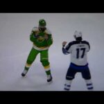 NHL hockey fight - Pat Maroon(Wild) vs. Adam Lowry(Jets)