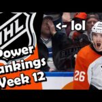 NHL Power Rankings Week 12