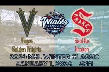 2024 NHL Winter Classic | Vegas Golden Knights vs. Seattle Kraken | (Live Reaction & Play-By-Play)