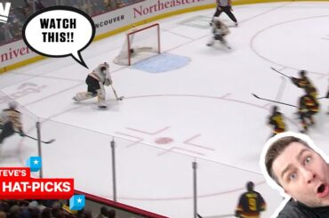 NHL Plays Of The Week: WE HAVE A GOALIE GOAL!!! | Steve's Hat-Picks