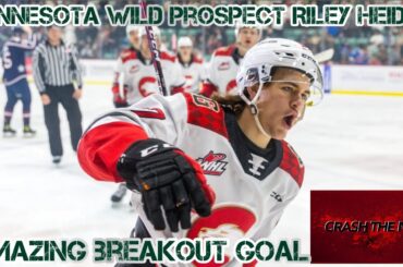 Jaw-Dropping Goal by Minnesota Wild Prospect Riley Heidt: Must-Watch @crashthenet0073