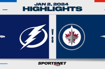 NHL Highlights | Lightning vs. Jets - January 2, 2024