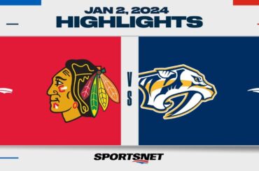 NHL Highlights | Blackhawks vs. Predators - January 2, 2024