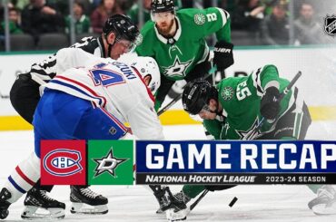 Canadiens @ Stars 1/2 | NHL Highlights 2024