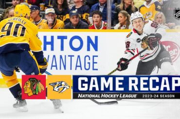 Blackhawks @ Predators 1/2 | NHL Highlights 2024