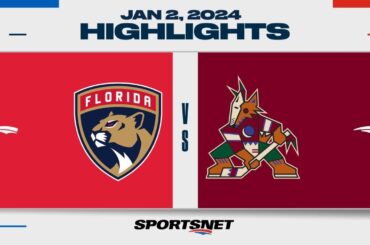 NHL Highlights | Panthers vs. Coyotes - January 2, 2024