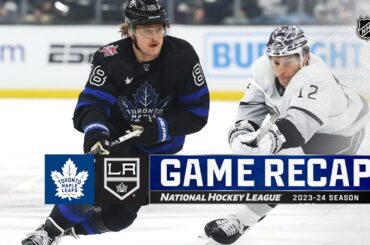 Maple Leafs @ Kings 1/2 | NHL Highlights 2024