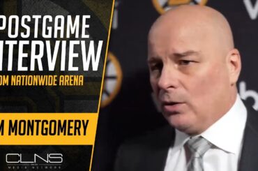 Jim Montgomery Postgame Interview | Bruins vs Blue Jackets