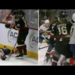 Watch 🔴 Jason Zucker Delivers Dirty Hit On Nick Cousins | Exchanges Haymakers With Gustav Forsling