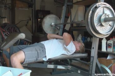 Bench press 300lbs. Max - Spencer Hughes