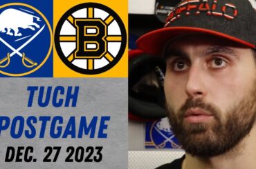 Alex Tuch Postgame Interview vs Boston Bruins (12/27/2023)