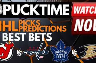 NHL Predictions, Picks & Odds | Devils vs Capitals | Maple Leafs vs Ducks | PuckTime Jan 3