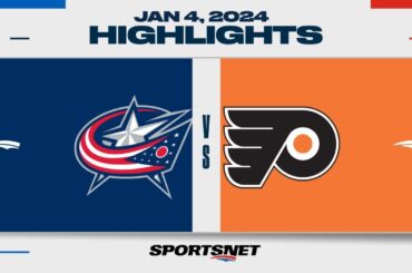 NHL Highlights | Blue Jackets vs. Flyers - January 4, 2023