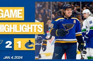 Game Highlights: Blues 2, Canucks 1