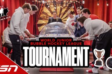 TEAM CANADA TEAMMATES FACE OFF IN HILARIOUS BUBBLE HOCKEY TOURNAMENT