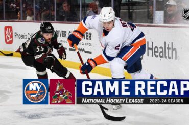 Islanders @ Coyotes 1/4 | NHL Highlights 2024