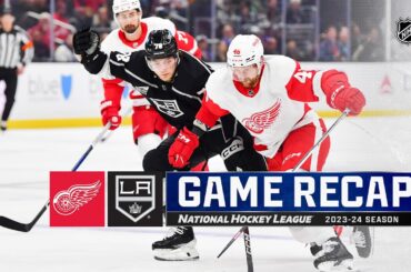 Red Wings @ Kings 1/4 | NHL Highlights 2024