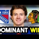 New York Rangers GET MASSIVE WIN In Brennan Othmann's NHL DEBUT Against Blackhawks!