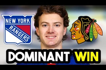 New York Rangers GET MASSIVE WIN In Brennan Othmann's NHL DEBUT Against Blackhawks!