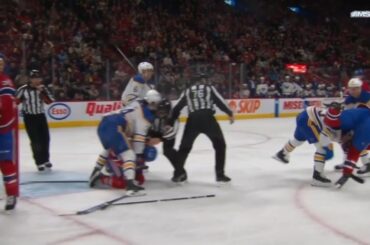 Montreal Canadiens vs Buffalo Sabres Scrum